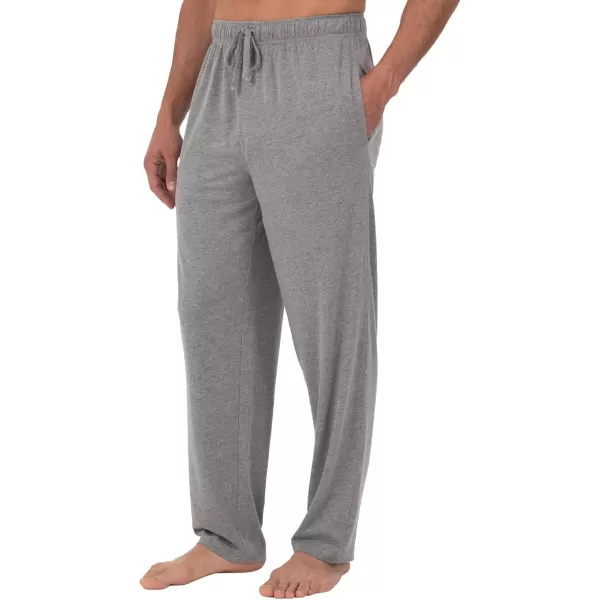 imageFruit of the Loom Mens Extended Sizes Jersey Knit Sleep Pajama Lounge Pant 1 ampamp 2 PacksNavyGrey 2pack