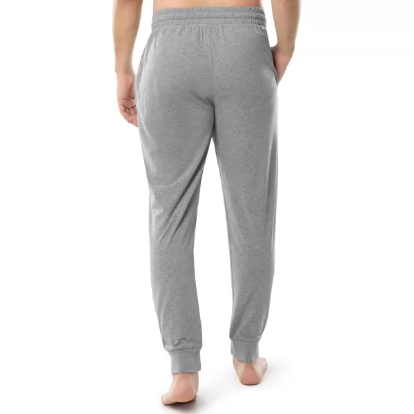 imageFruit of the Loom Mens Jersey Knit Jogger Sleep Pant 1 and 2 PacksGrey Heather