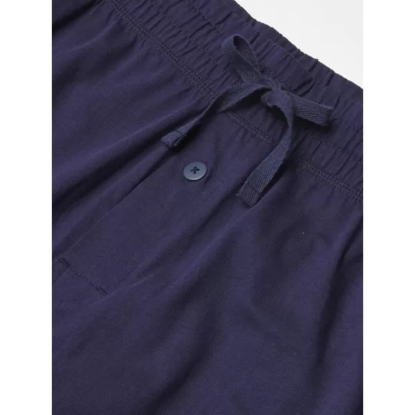 imageFruit of the Loom Mens Jersey Knit Jogger Sleep Pant 1 and 2 PacksGrey HeatherNavy