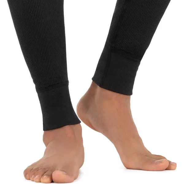 imageFruit of the Loom Mens Recycled Premium Waffle Thermal Underwear Long Johns Bottom 1 2 3 and 4 PacksBlack