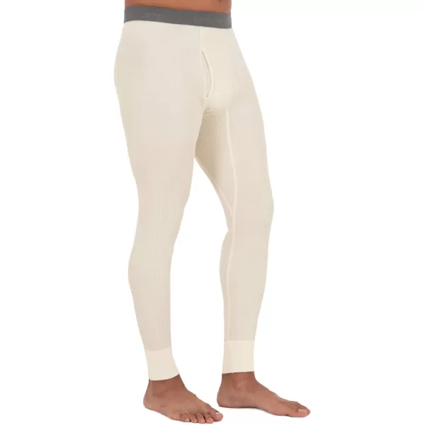 imageFruit of the Loom Mens Recycled Premium Waffle Thermal Underwear Long Johns Bottom 1 2 3 and 4 PacksBlackBlackNatural