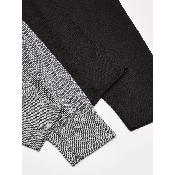 imageFruit of the Loom Mens Recycled Premium Waffle Thermal Underwear Long Johns Bottom 1 2 3 and 4 PacksBlackGreystone HeatherNatural