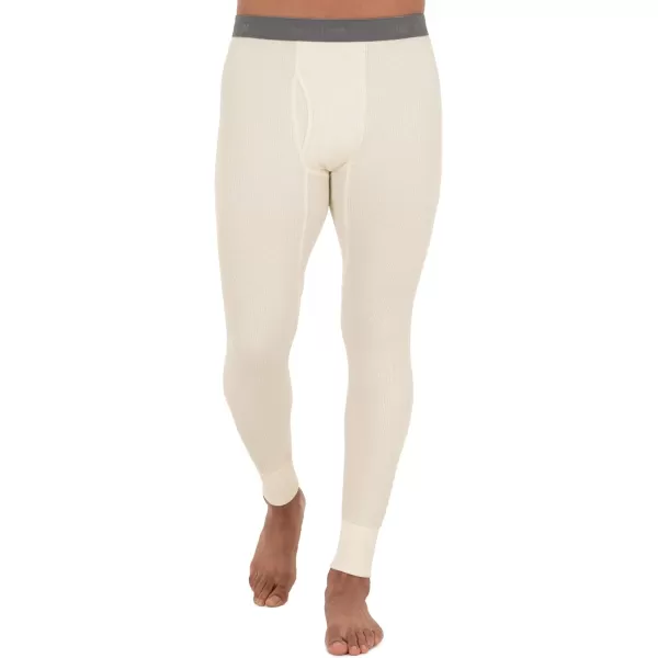 imageFruit of the Loom Mens Recycled Premium Waffle Thermal Underwear Long Johns Bottom 1 2 3 and 4 PacksBlackNatural