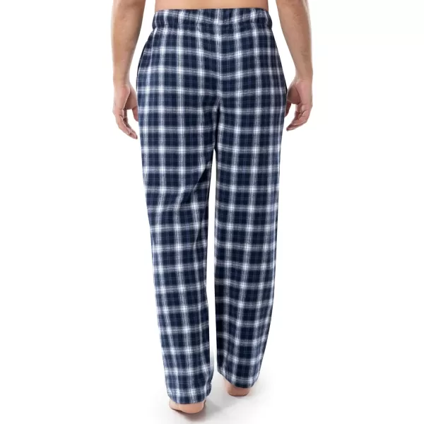 imageFruit of the Loom Mens Soft Flannel Pajama Lounge Sleep PantNavy Plaid