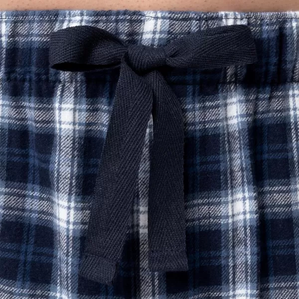 imageFruit of the Loom Mens Soft Flannel Pajama Lounge Sleep PantNavy Plaid