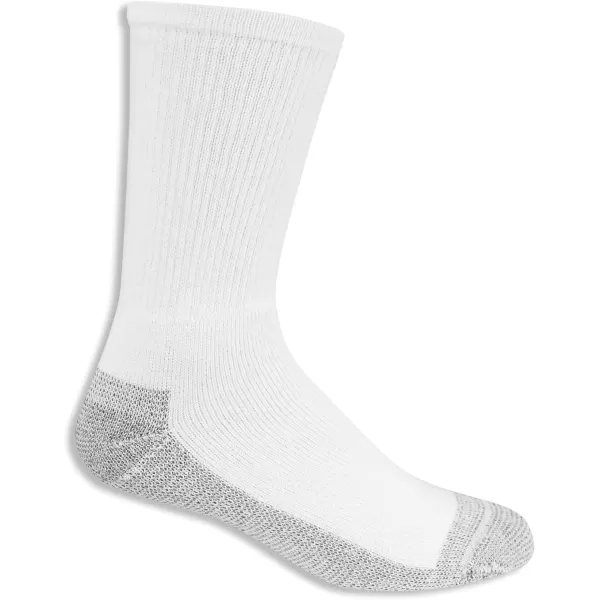 imageFruit of the Loom Mens Workgear Durable Crew Socks with Arch SupportWhite 10 Pack