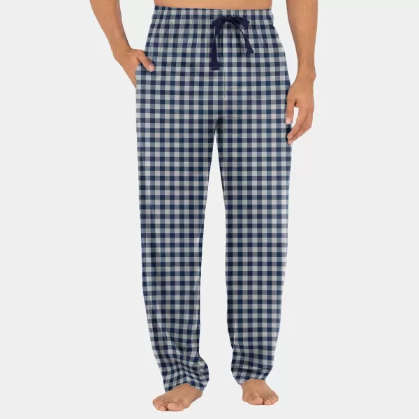 imageFruit of the Loom mens Broadcloth Woven Sleep Pajama PantBlue PlaidRed