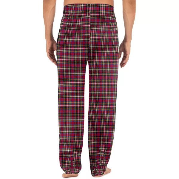 imageFruit of the Loom mens Broadcloth Woven Sleep Pajama PantBlue PlaidRed