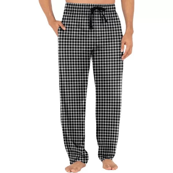 imageFruit of the Loom mens Broadcloth Woven Sleep Pajama PantBlue PlaidWhite