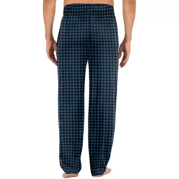 imageFruit of the Loom mens Broadcloth Woven Sleep Pajama PantBlue PlaidWhite