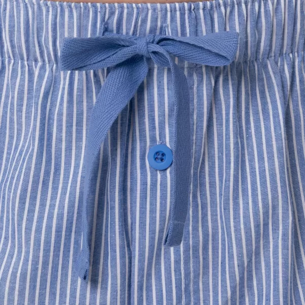 imageFruit of the Loom mens Broadcloth Woven Sleep Pajama PantBlue Stripe