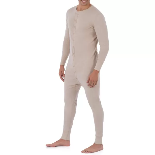 imageFruit of the Loom mens Premium Thermal Union SuitOatmeal