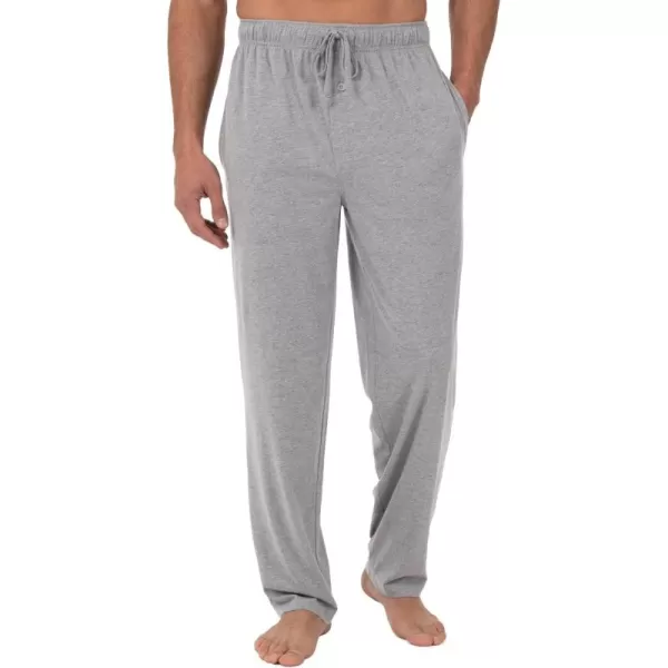 imageFruit of the Loom Mens Extended Sizes Jersey Knit Sleep Pajama Lounge Pant 1 ampamp 2 PacksLight Grey Heather