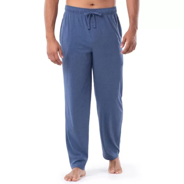 imageFruit of the Loom Mens Extended Sizes Jersey Knit Sleep Pajama Lounge Pant 1 ampamp 2 PacksNavy Heather