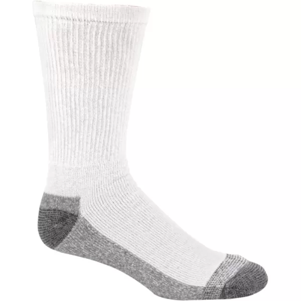 imageFruit of the Loom Mens Workgear Durable Crew Socks with Arch SupportWhite