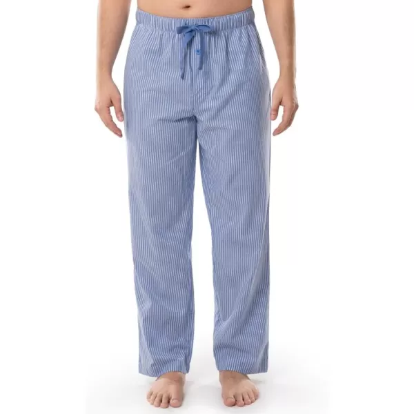 imageFruit of the Loom mens Broadcloth Woven Sleep Pajama PantBlue Stripe