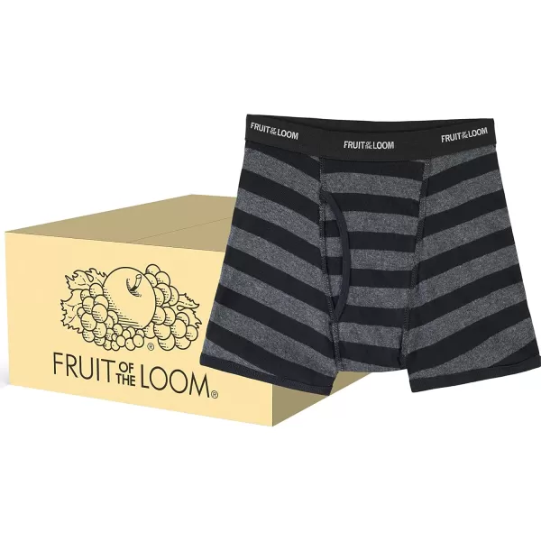 Fruit of the Loom Boys Boxer Briefs168 Pack  Assorted Stripes