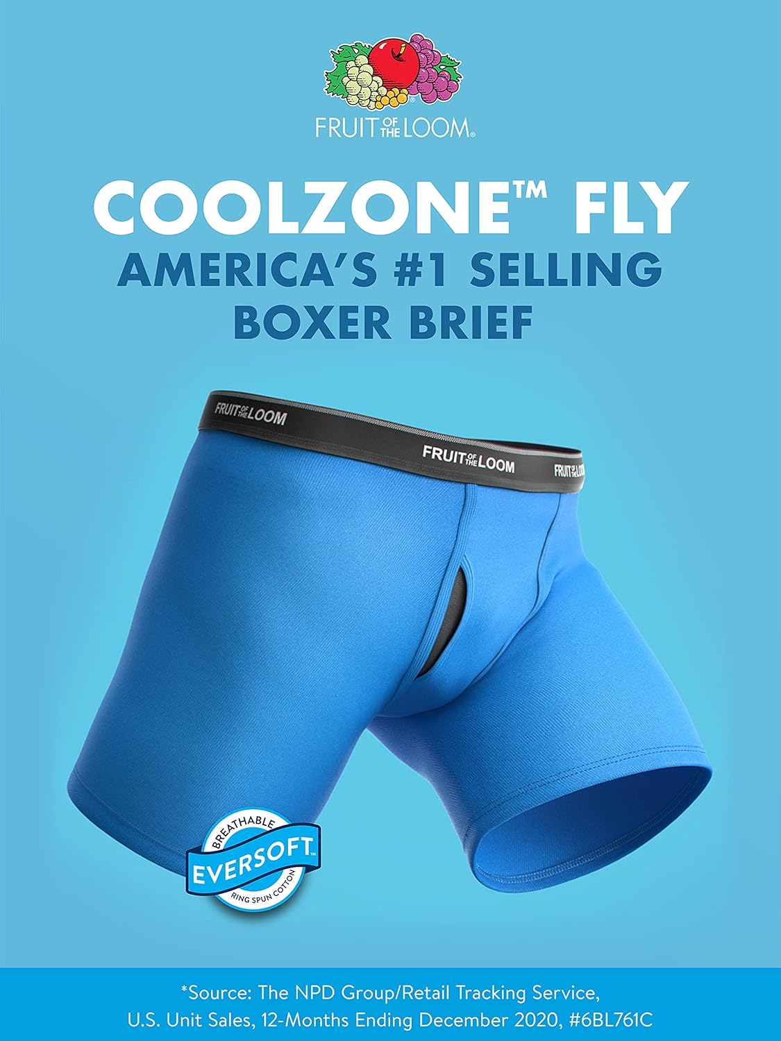 imageFruit of the Loom Mens Coolzone Boxer Briefs Moisture Wicking ampamp Breathable Assorted Color Multipacks12 Pack  Assorted Colors