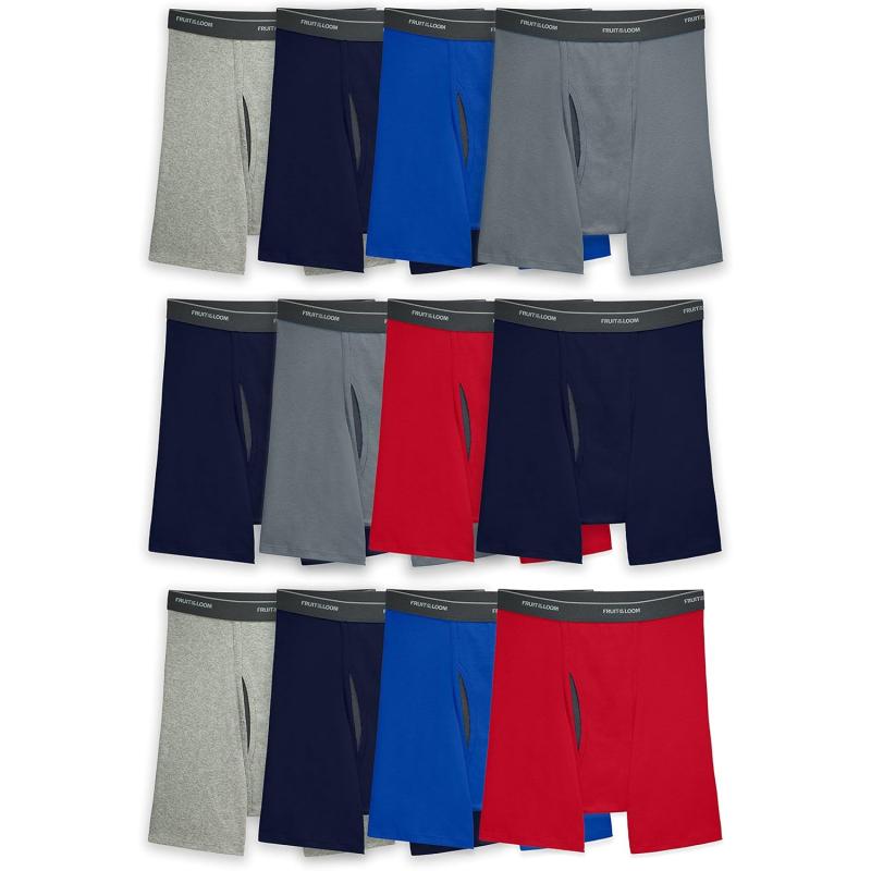 imageFruit of the Loom Mens Coolzone Boxer Briefs Moisture Wicking ampamp Breathable Assorted Color Multipacks12 Pack  Assorted Colors