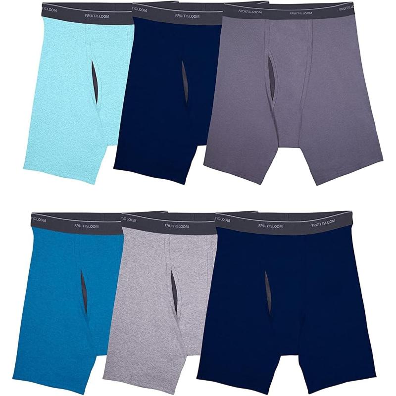 imageFruit of the Loom Mens Coolzone Boxer Briefs Moisture Wicking ampamp Breathable Assorted Color Multipacks6 Pack  Assorted Colors