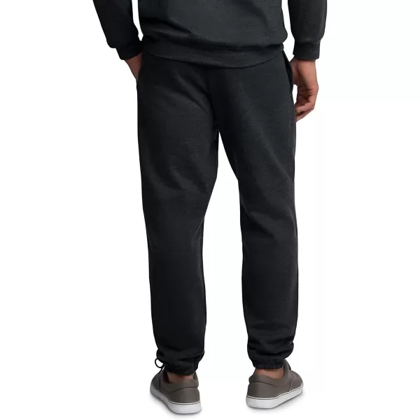 imageFruit of the Loom Eversoft Fleece Elastic Bottom Sweatpants with Pockets Relaxed Fit Moisture Wicking BreathableBlack Heather