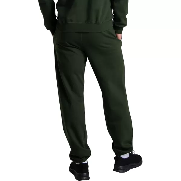 imageFruit of the Loom Eversoft Fleece Elastic Bottom Sweatpants with Pockets Relaxed Fit Moisture Wicking BreathableDuffle Bag Green