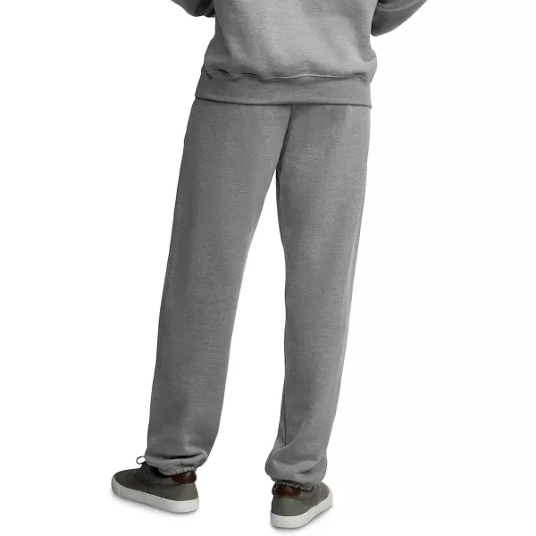 imageFruit of the Loom Eversoft Fleece Elastic Bottom Sweatpants with Pockets Relaxed Fit Moisture Wicking BreathableGrey Heather