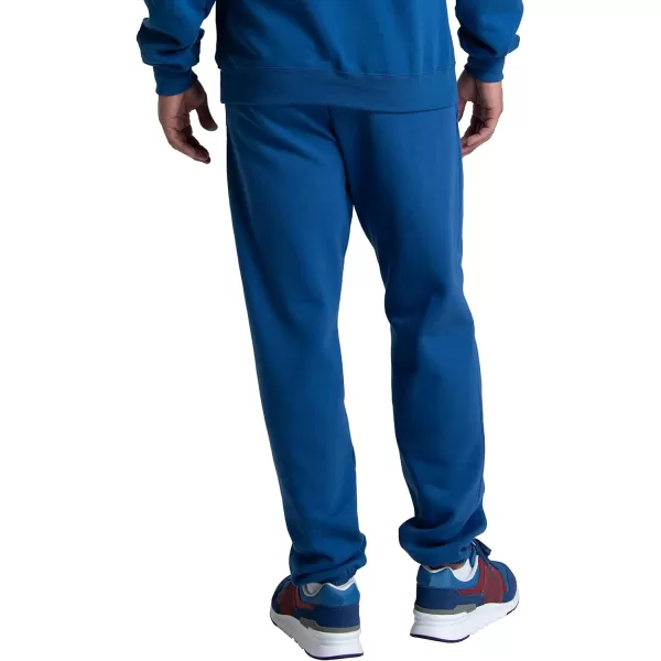 imageFruit of the Loom Eversoft Fleece Elastic Bottom Sweatpants with Pockets Relaxed Fit Moisture Wicking BreathableMellow Blue