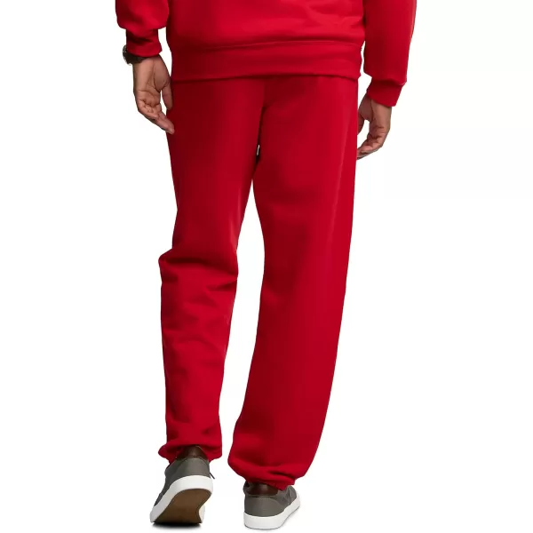 imageFruit of the Loom Eversoft Fleece Elastic Bottom Sweatpants with Pockets Relaxed Fit Moisture Wicking BreathableRed