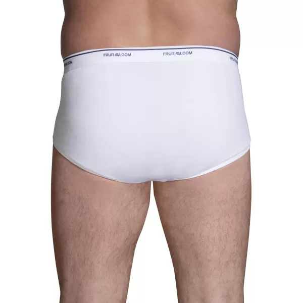 imageFruit of the Loom Mens Big and Tall TagFree UnderwearBig Man  Brief  3 Pack White