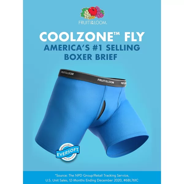 imageFruit of the Loom Mens Coolzone Boxer Briefs Moisture Wicking ampamp Breathable Assorted Color Multipacks12 Pack  Assorted Colors