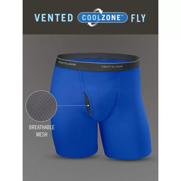 imageFruit of the Loom Mens Coolzone Boxer Briefs Moisture Wicking ampamp Breathable Assorted Color Multipacks6 Pack  Assorted Colors