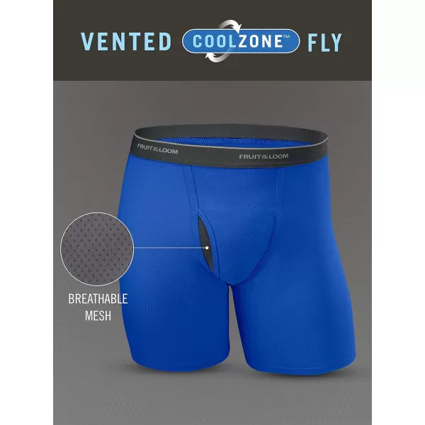 imageFruit of the Loom Mens Coolzone Boxer Briefs Moisture Wicking ampamp Breathable Assorted Color Multipacks7 Pack  Assorted Colors