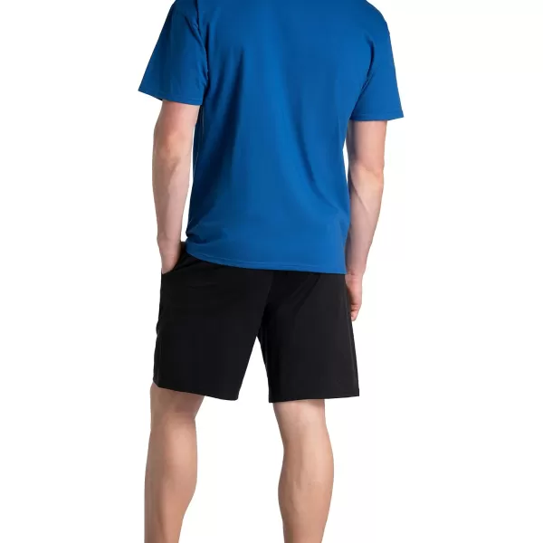 imageFruit of the Loom Mens Eversoft Cotton Shorts with Pockets S4XL2 Pack  Black