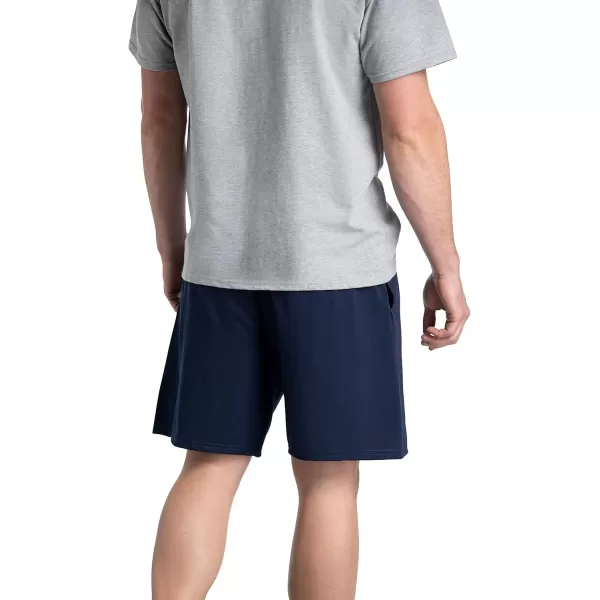 imageFruit of the Loom Mens Eversoft Cotton Shorts with Pockets S4XL2 Pack  Navy