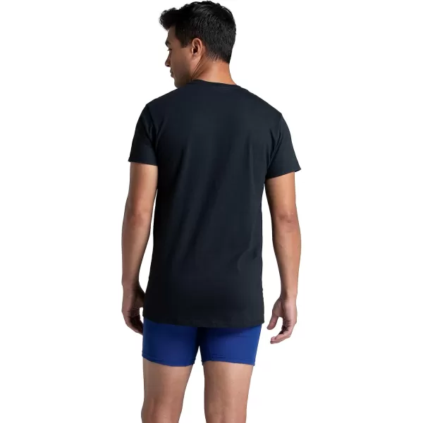imageFruit of the Loom Mens Eversoft Cotton Stay Tucked Crew TShirtRegular  6 Pack  Colors May Vary