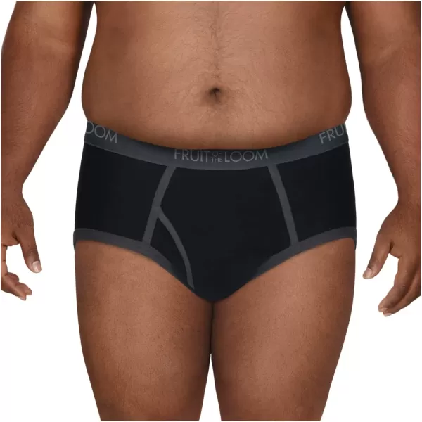imageFruit of the Loom Mens TagFree Cotton Briefs Big Man6 PackAssorted XXLarge