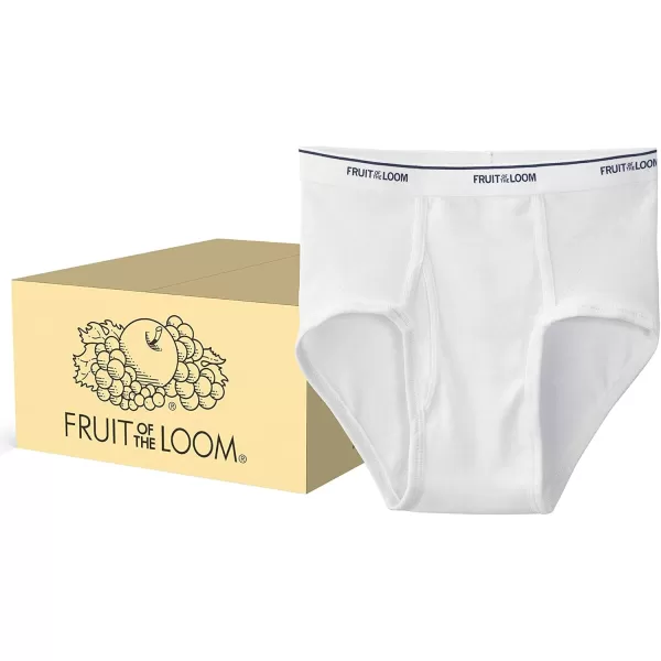 imageFruit of the Loom Mens TagFree Cotton Briefs216 Pack  White