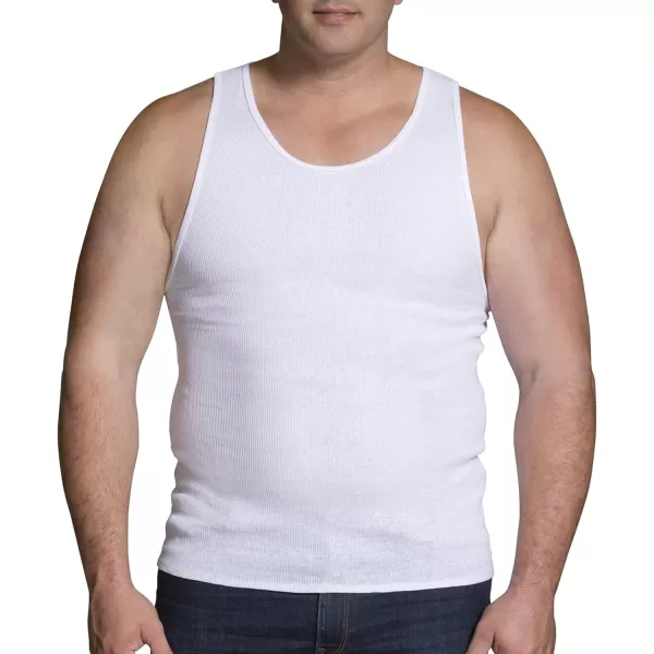 imageFruit of the Loom mens Big and Tall Tagfree ampamp Undershirts Underwear Big Man  Tank 3 Pack 5XLarge US