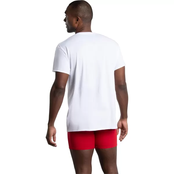 imageFruit of the Loom mens Lightweight Active Cotton Blend UndershirtsWhite