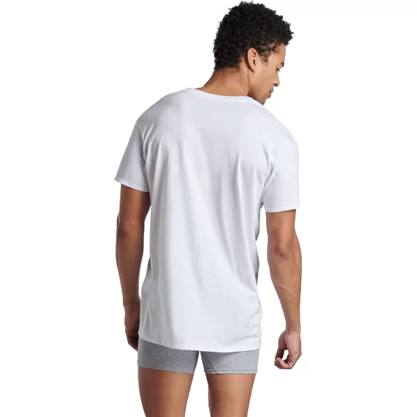 imageFruit of the Loom mens Tagfree Cotton UndershirtsRegular  Vneck  4 Pack White