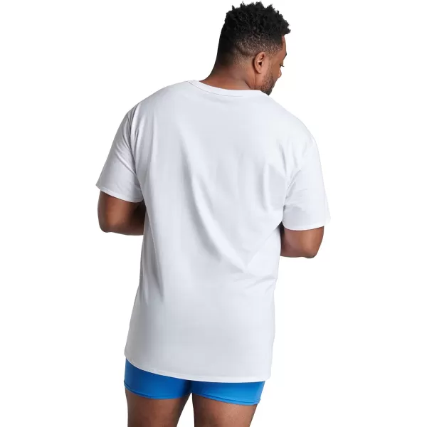 imageMens TagFree Cotton UndershirtsTall Man  Vneck  6 Pack White