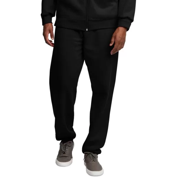 imageFruit of the Loom Eversoft Fleece Elastic Bottom Sweatpants with Pockets Relaxed Fit Moisture Wicking Breathable12 Pack  Black