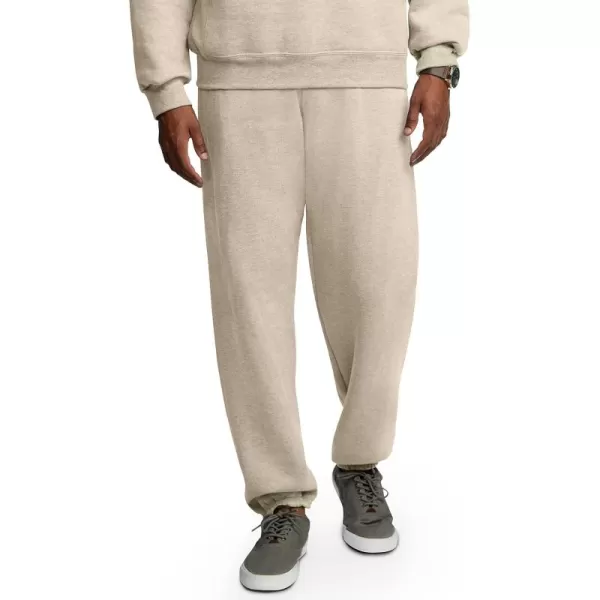 imageFruit of the Loom Eversoft Fleece Elastic Bottom Sweatpants with Pockets Relaxed Fit Moisture Wicking BreathableKhaki Heather