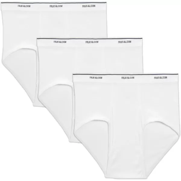 imageFruit of the Loom Mens Big and Tall TagFree UnderwearBig Man  Brief  3 Pack White