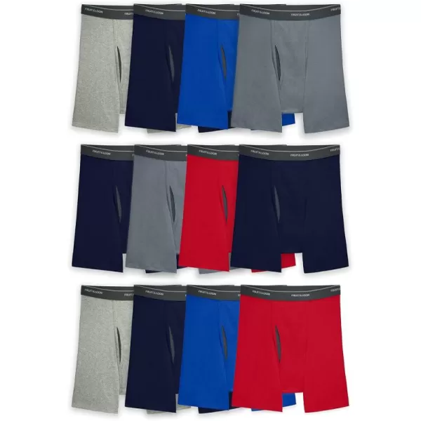 imageFruit of the Loom Mens Coolzone Boxer Briefs Moisture Wicking ampamp Breathable Assorted Color Multipacks12 Pack  Assorted Colors