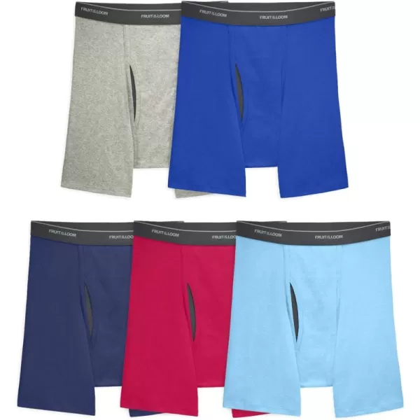 imageFruit of the Loom Mens Coolzone Boxer Briefs Moisture Wicking ampamp Breathable Assorted Color Multipacks5 Pack  Assorted Colors