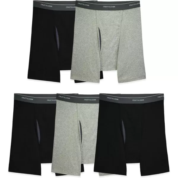 5 Pack - Black/Gray