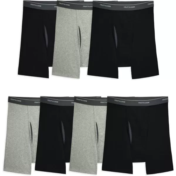 7 Pack - Black/Gray