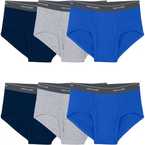 imageFruit of the Loom Mens TagFree Cotton Briefs6 Pack  Assorted Colors